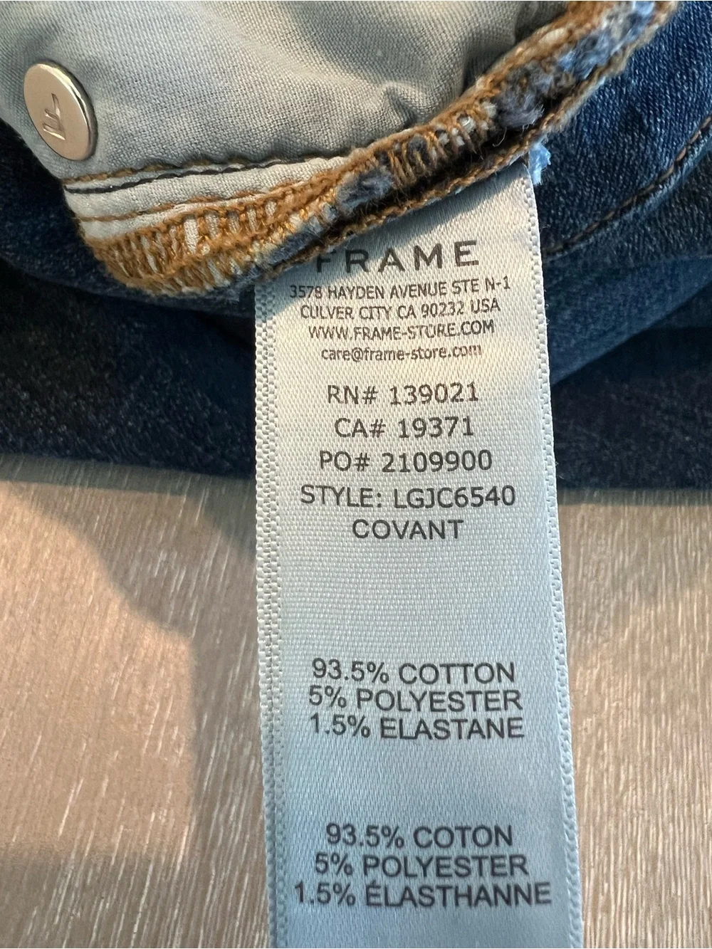 FRAME Le Garcon Crop denim women’s jeans size 28 - Picture 7 of 13